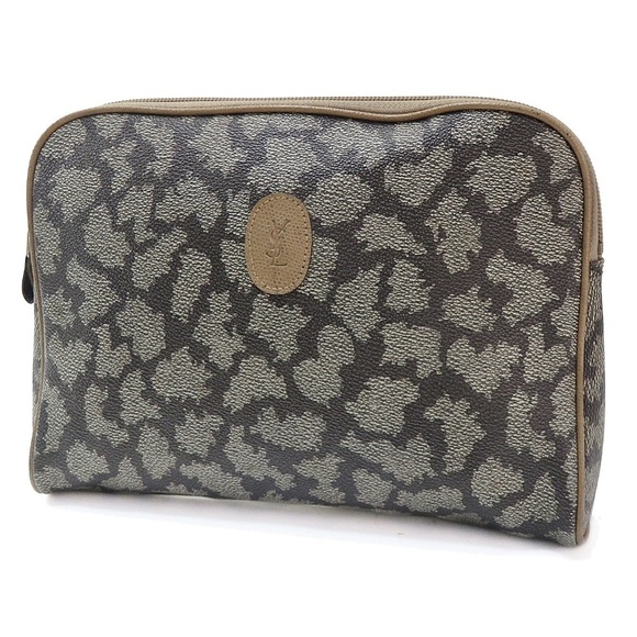 Yves Saint Laurent Handbags - Yves Saint Laurent Elegant Black and Gray Pouch